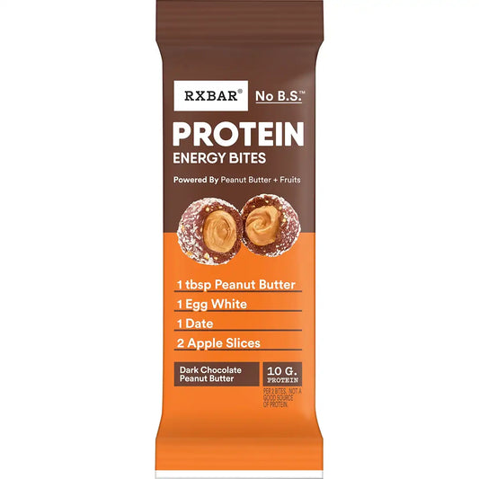 RXBAR Protein Energy Bites Dark Chocolate Peanut Butter